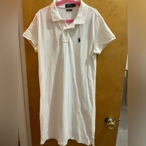 Polo Ralph Lauren White Tennis Polo T shirt Dress